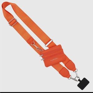 Orange Crossbody Phone Holder & Wallet